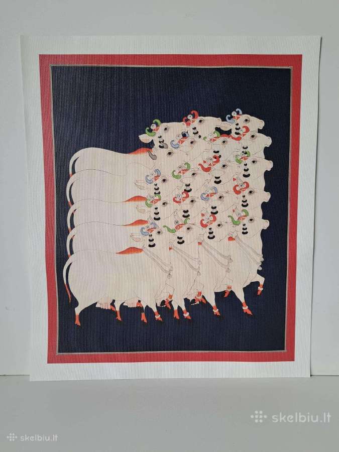 Paveikslas, Karvės, 50.5x43cm, spauda, drobė.