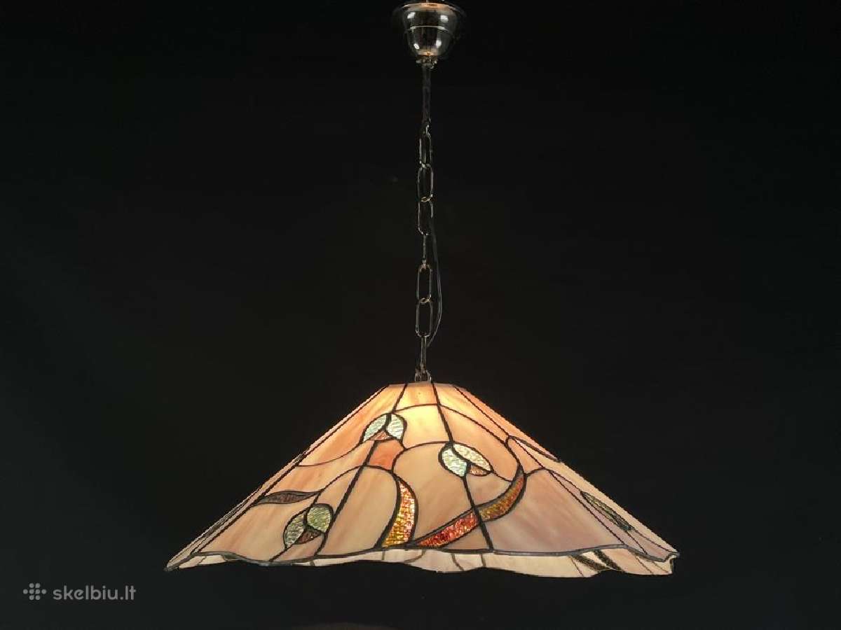 Pakabinamas tiffany stiliaus šviestuvas - nuotraukos Nr. 9