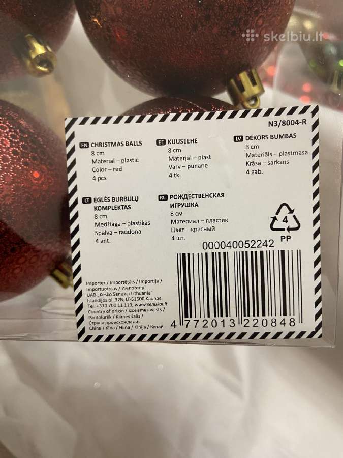 Kalėdiniai žaisliukai ir dekoracijos - nuotraukos Nr. 5