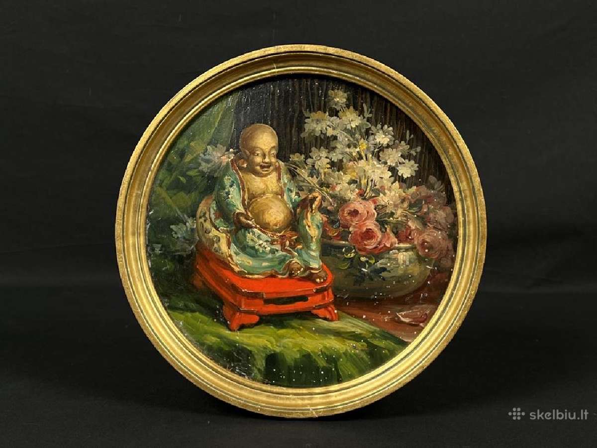 Apvalus paveikslas "Buda"