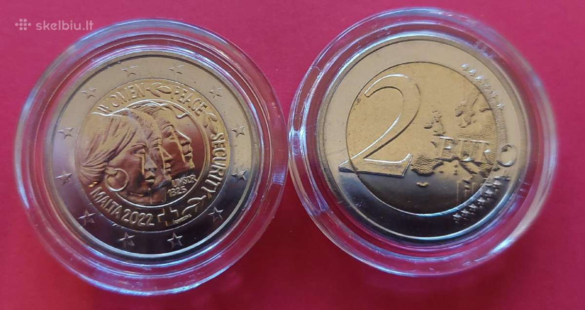 Malta 2022m.2 € Moterys, taika ir saugumas Unc