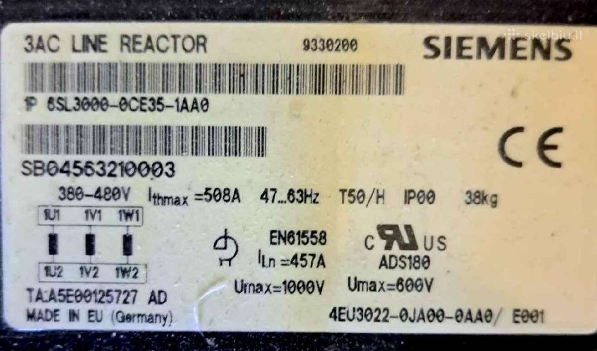 Parduodamas Siemens Dk Mm440 6se6440-2ud42-0ga1 - nuotraukos Nr. 5