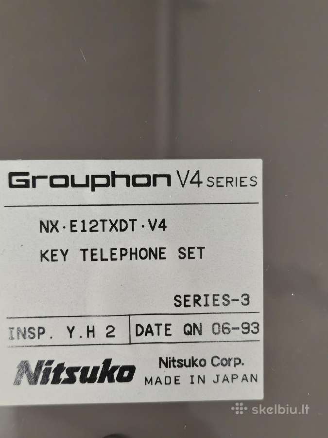 Nitsuko telefono aparatai ir priedai - nuotraukos Nr. 4