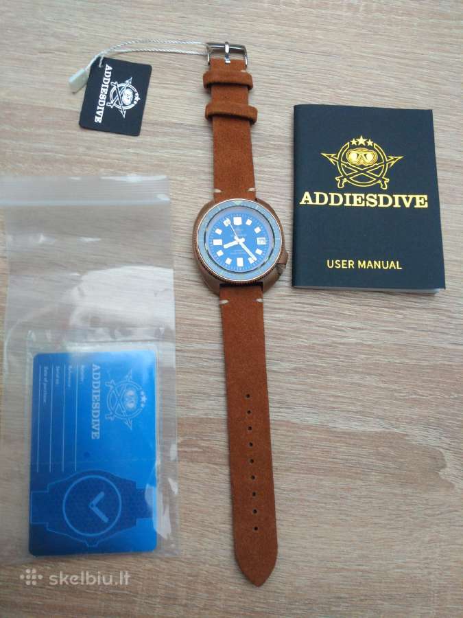 Addiesdive laikrodis bronzos korpuse