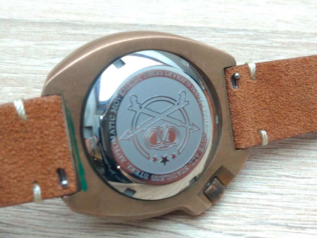 Addiesdive laikrodis bronzos korpuse - nuotraukos Nr. 8