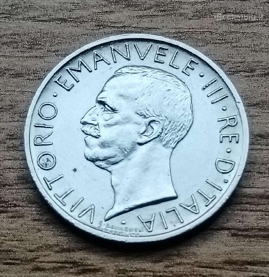 Sidabrinės 5 liros Italija 1929 m. - nuotraukos Nr. 2