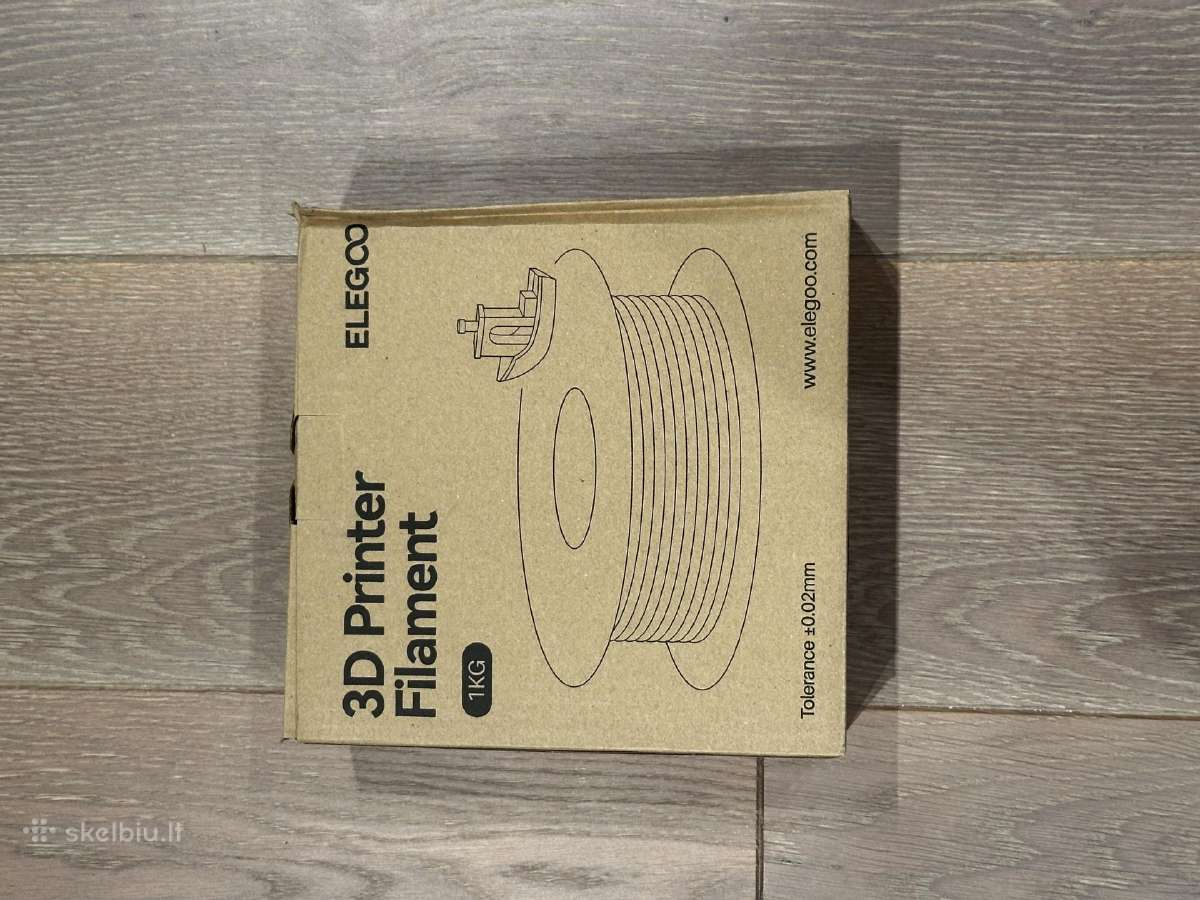 3D spausdinimo plastikas Elegoo 1kg juodos spalvos