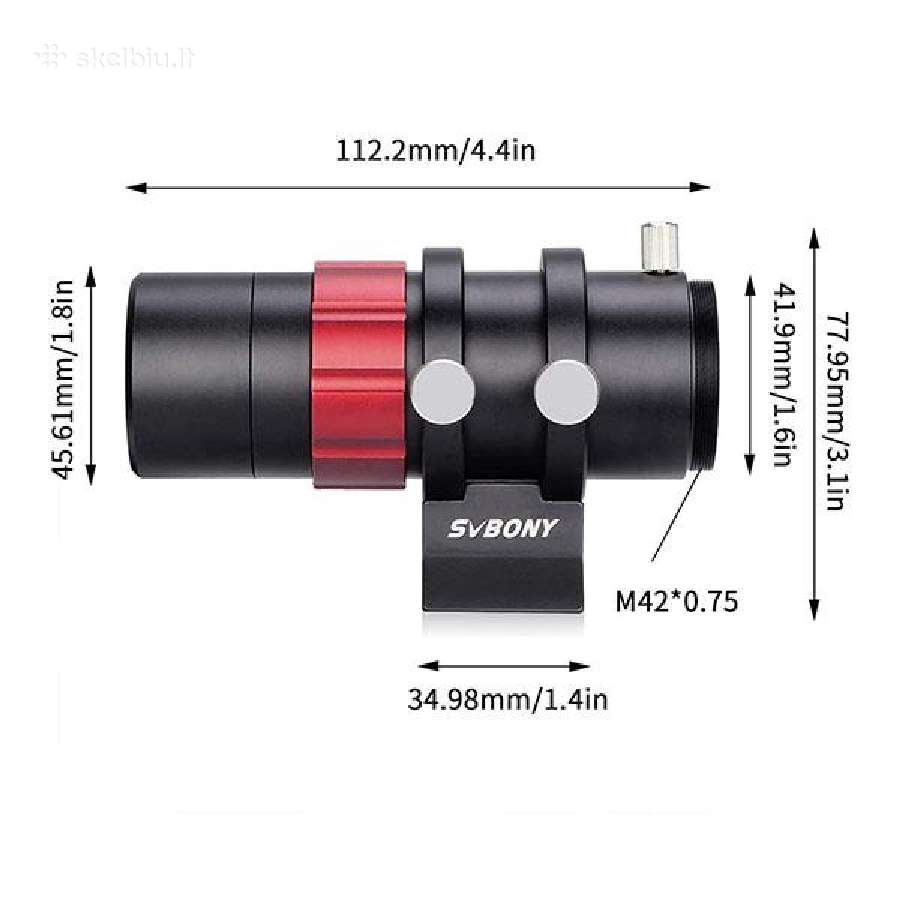 Svbony Sv165 30mm F4 (120mm) Mini Guide teleskopas - nuotraukos Nr. 2