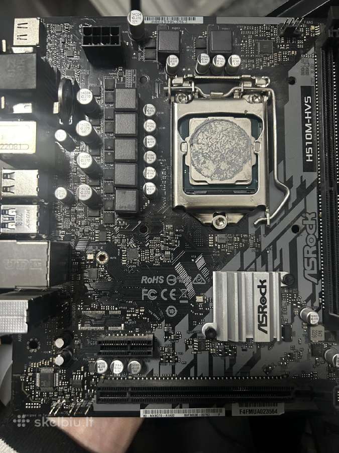 H510m-hv5 motherboardas su i3-10100f cpu