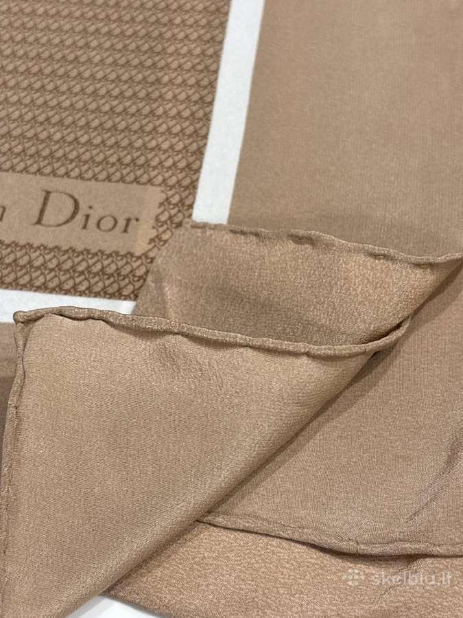 Christian Dior natūralaus šilko skara - nuotraukos Nr. 5