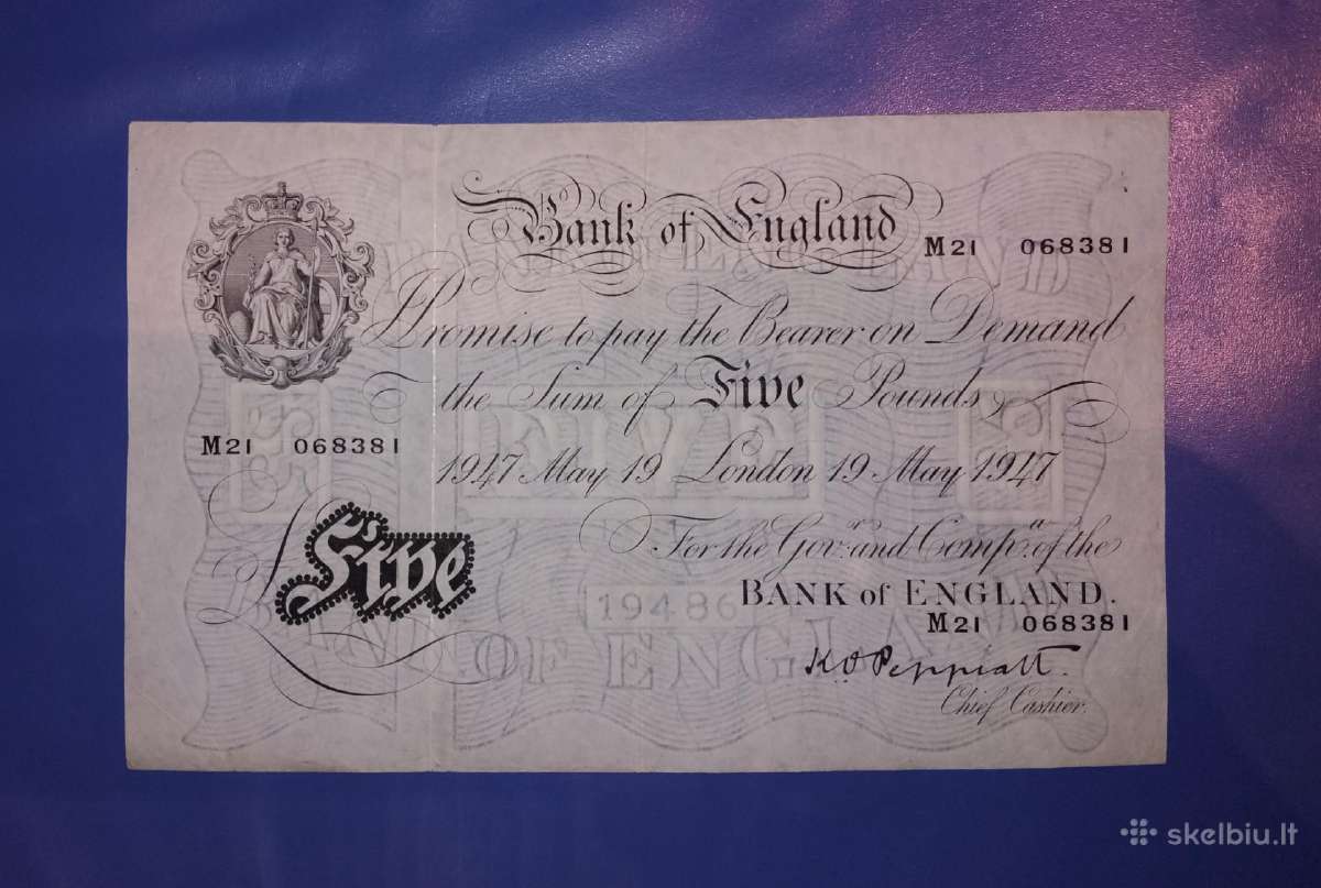Anglijos 5 svarų banknotas