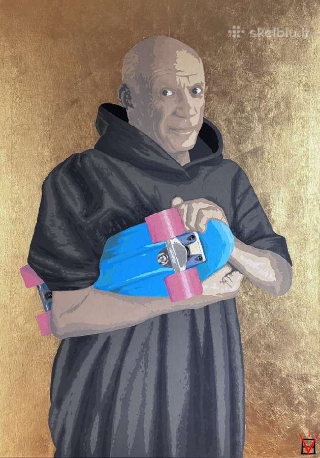 Popart Paveikslas Picasso *Skateboard*