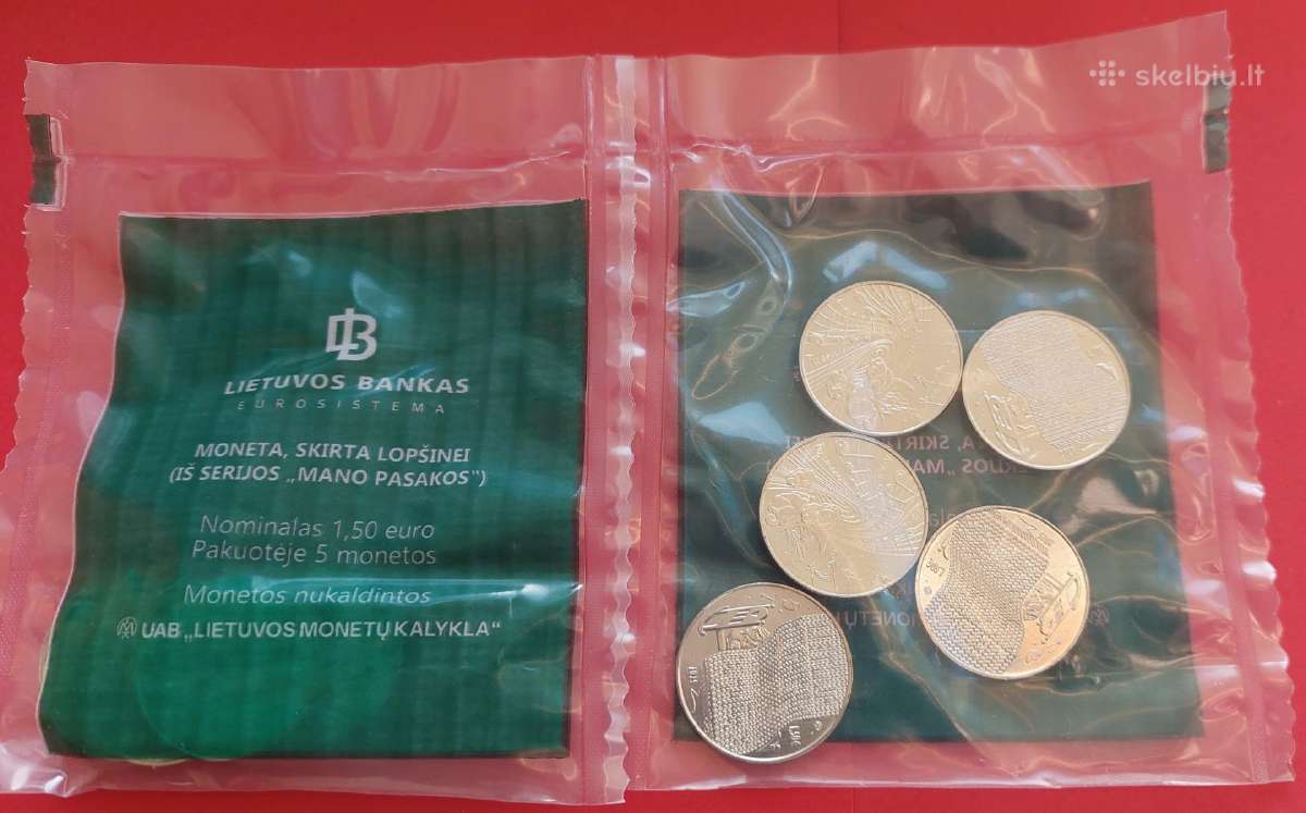 2025m.1,50 Eur moneta,lopšinei 5monetos