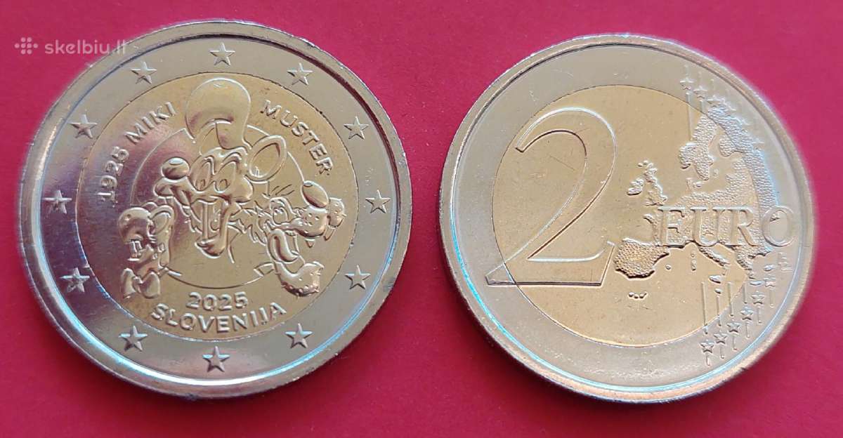 Progines 2€ monetos Slovenijos Unc - nuotraukos Nr. 3