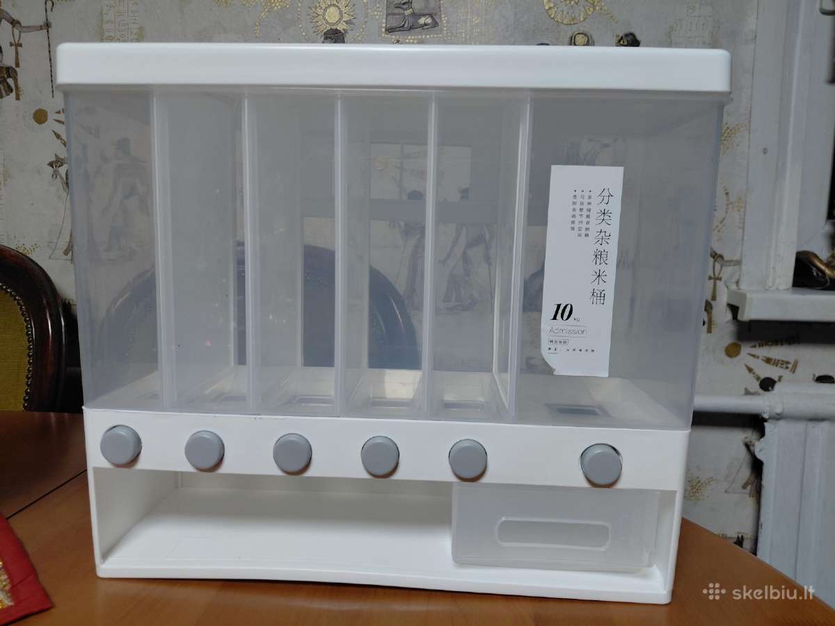 Birių produktų laikymo ir dozavimo spintelė
