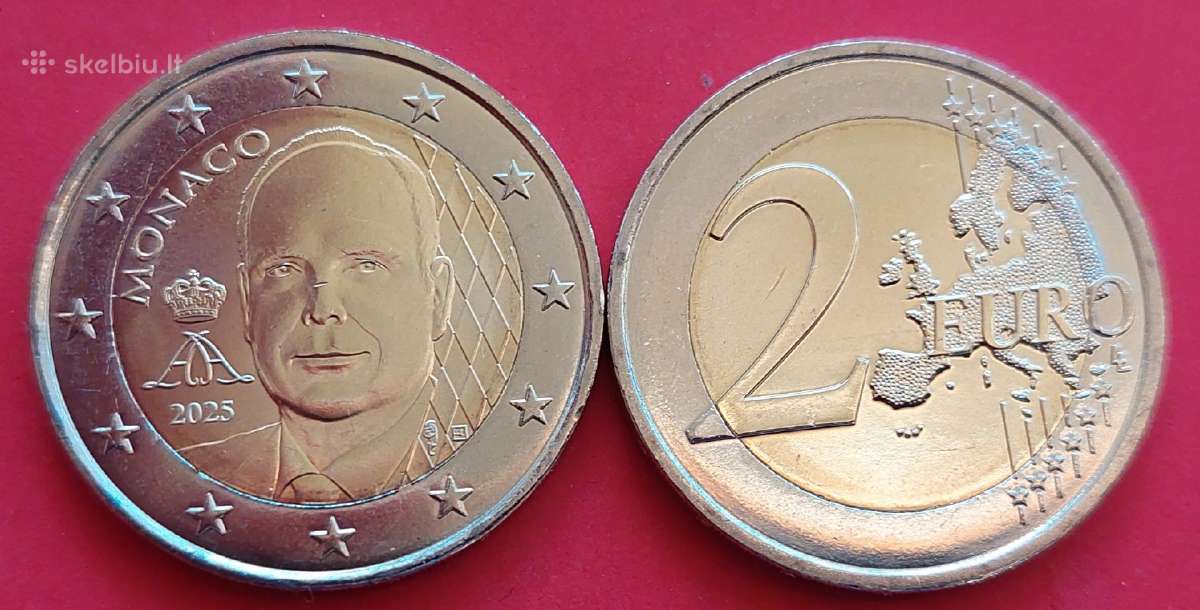 2 € monetos su nacionaline puse Unc: - nuotraukos Nr. 3