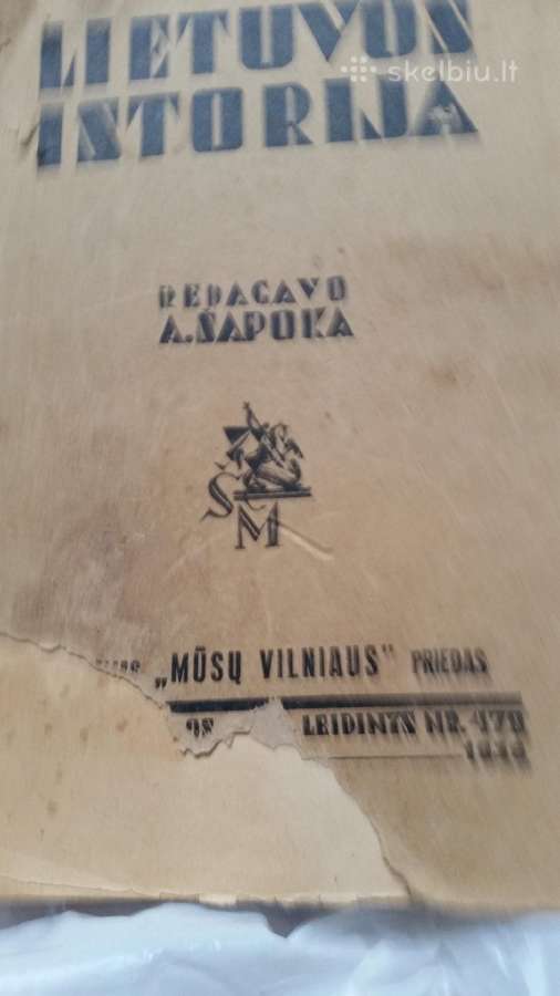 ,Lietuvos istorija 1936m. redagavo Šapoka