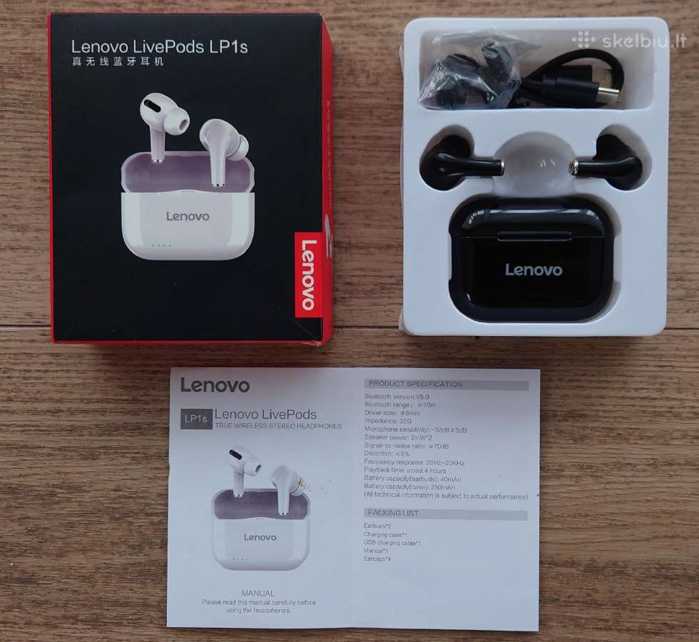 Belaidės ausinės Lengvo Livepods