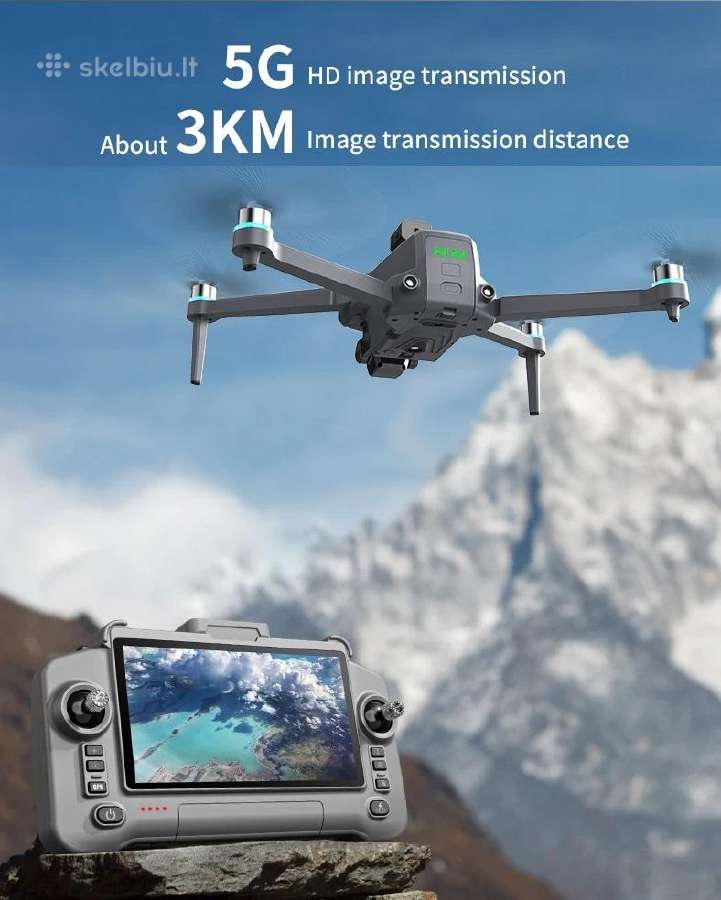 Dronas S603 Pro su liečiamu Ekranu, GPS ir WiFi - nuotraukos Nr. 4