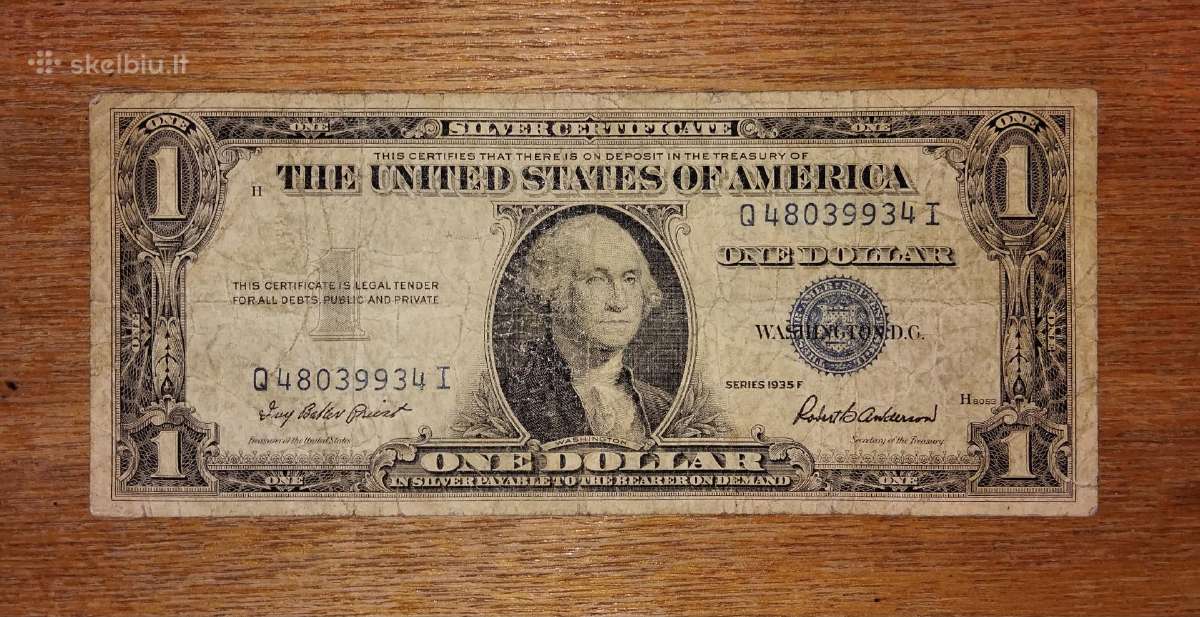 JAV 1 $ banknotas