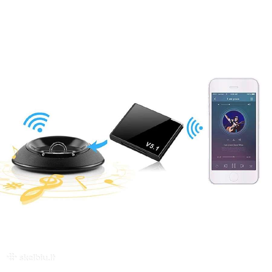 Apple iPad, iPhone 30-pin Bluetooth adapteris - nuotraukos Nr. 2