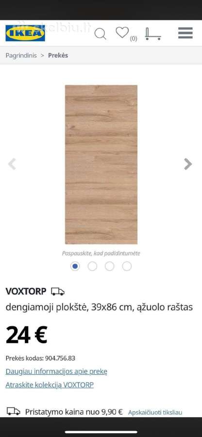 Ikea virtuvės baldų plokštės