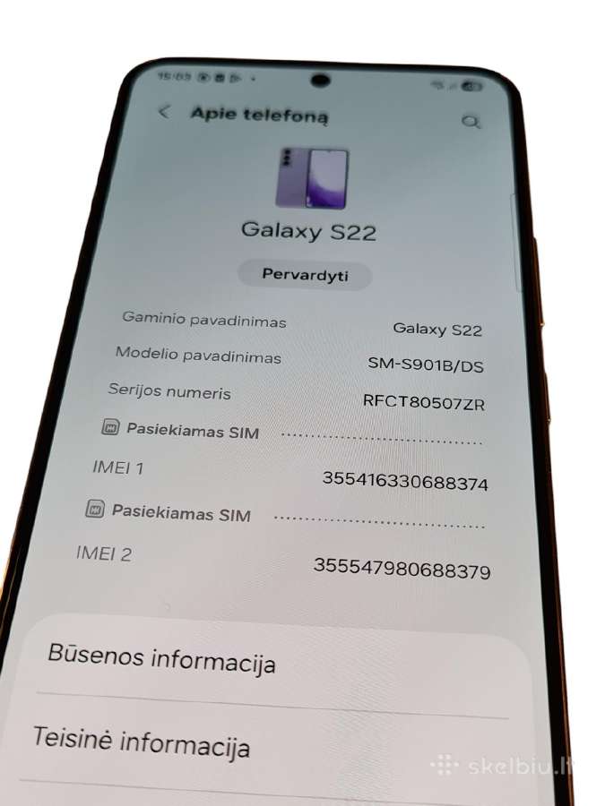 Samsung Galaxy S22 5G + 3 mėn. garantija - nuotraukos Nr. 4