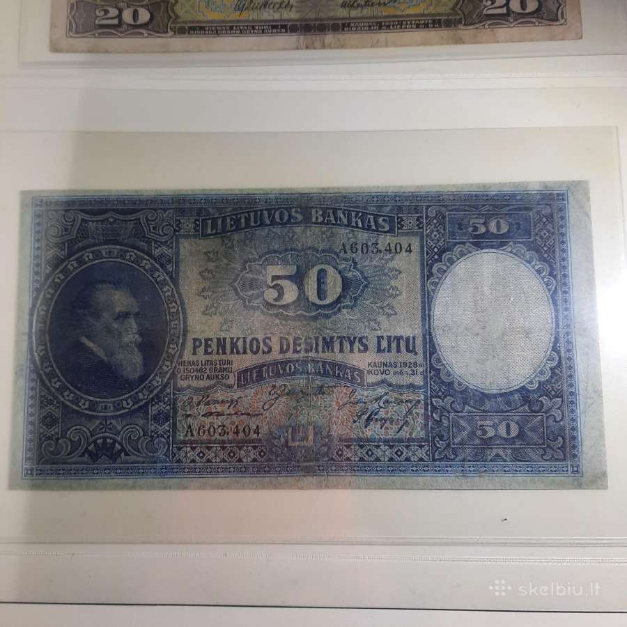 1928 metų 50 litų . (65€)