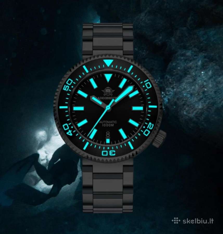 Laikrodis ,Addiesdive" automatic 1000 m. - nuotraukos Nr. 14