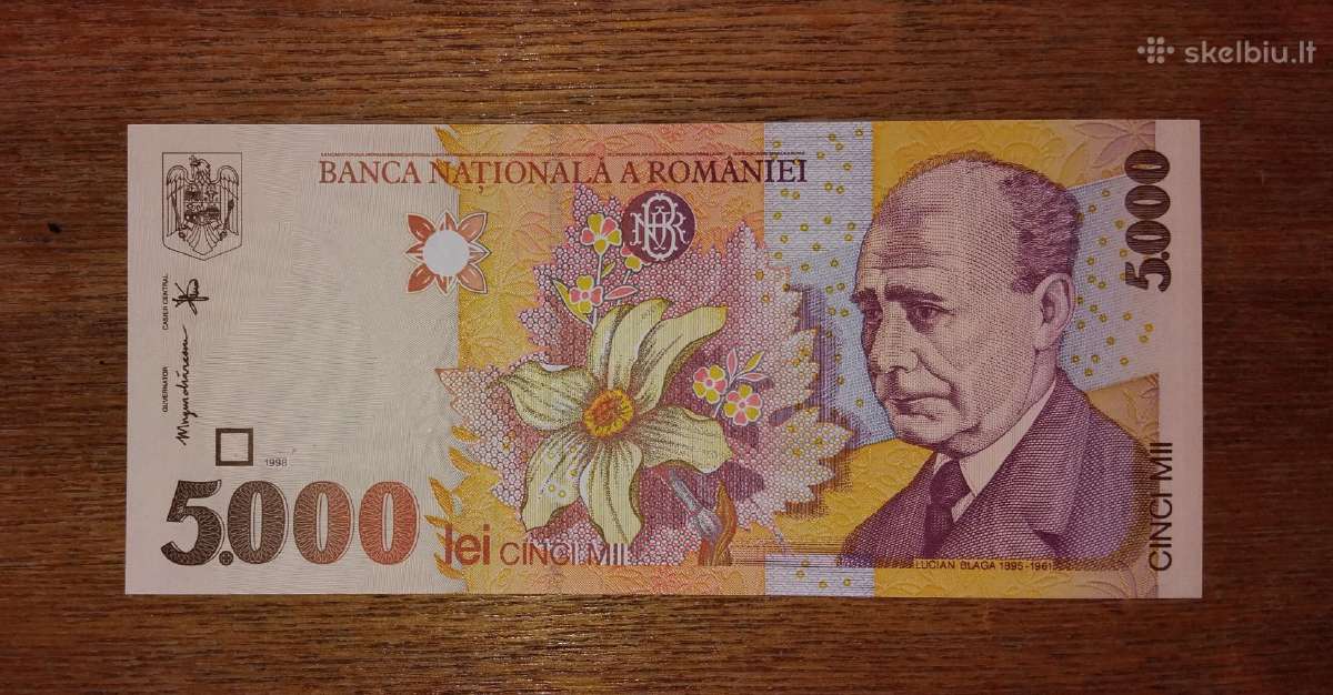 Rumunijos 5000 lei banknotas