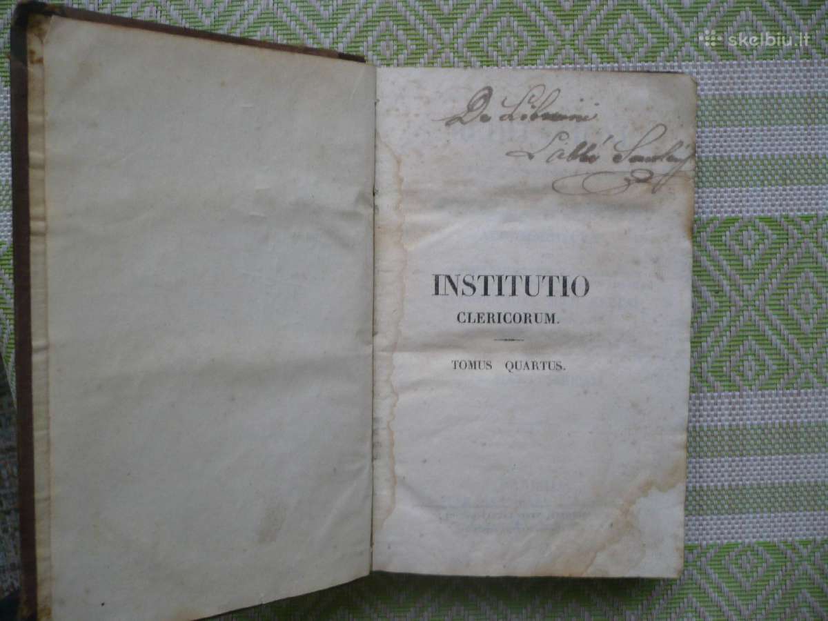 I. M. Krous - Institutio Clericorum 1836m. - nuotraukos Nr. 3