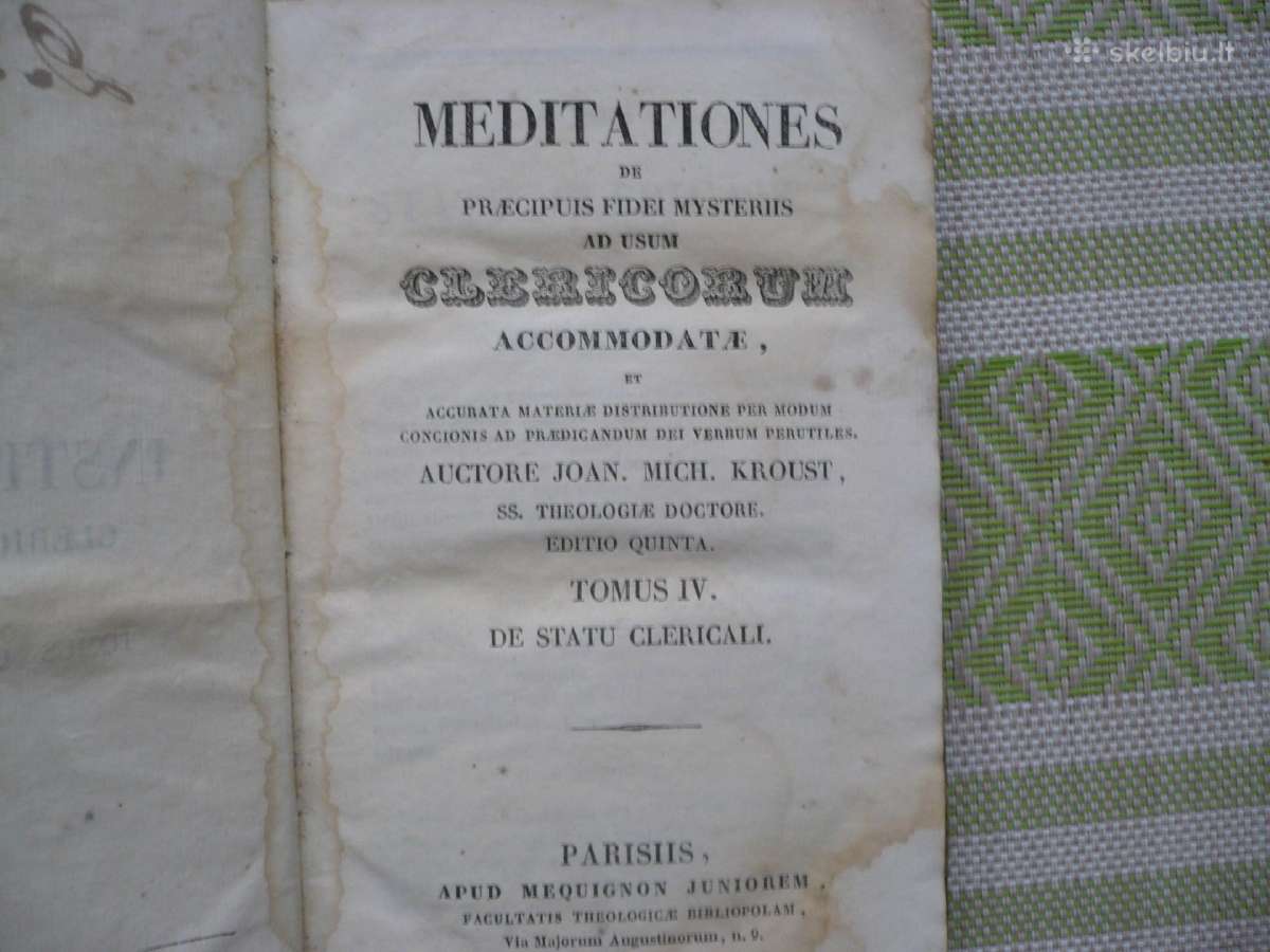 I. M. Krous - Institutio Clericorum 1836m. - nuotraukos Nr. 4