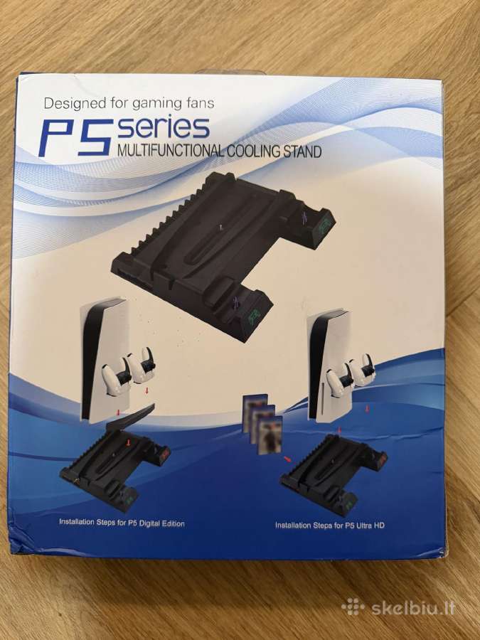 Ps5 vertikalus Usb aušinimo ventiliatoriaus stovas
