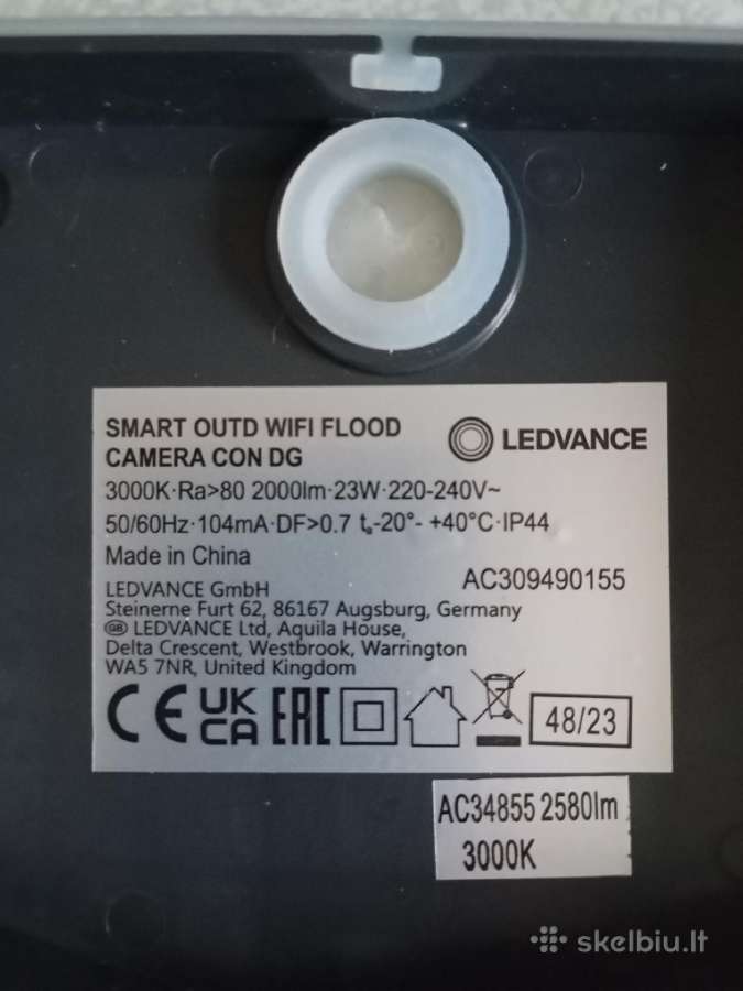 Smart Outd WiFi Flood Cameraišmanus lauko prožek. - nuotraukos Nr. 4