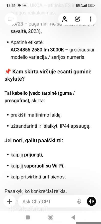 Smart Outd WiFi Flood Cameraišmanus lauko prožek. - nuotraukos Nr. 7