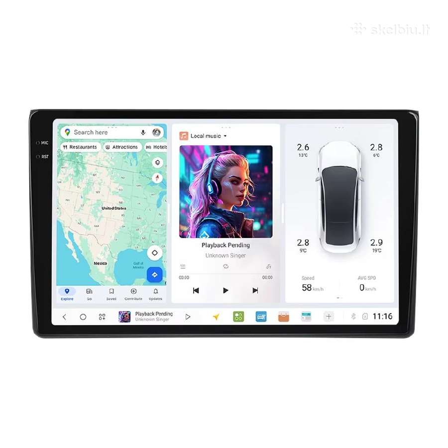 Parduodu Audi A4 2002-2008 android multimediją - nuotraukos Nr. 8