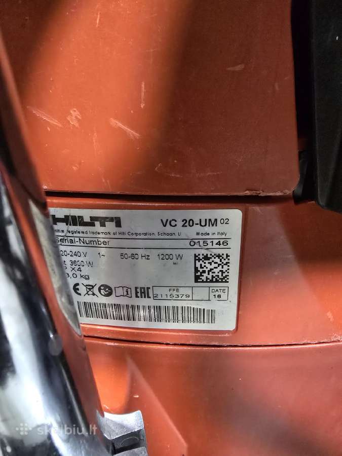 Flex Vce 44 L Ac dulkių siurblys – galingas ir pat - nuotraukos Nr. 13