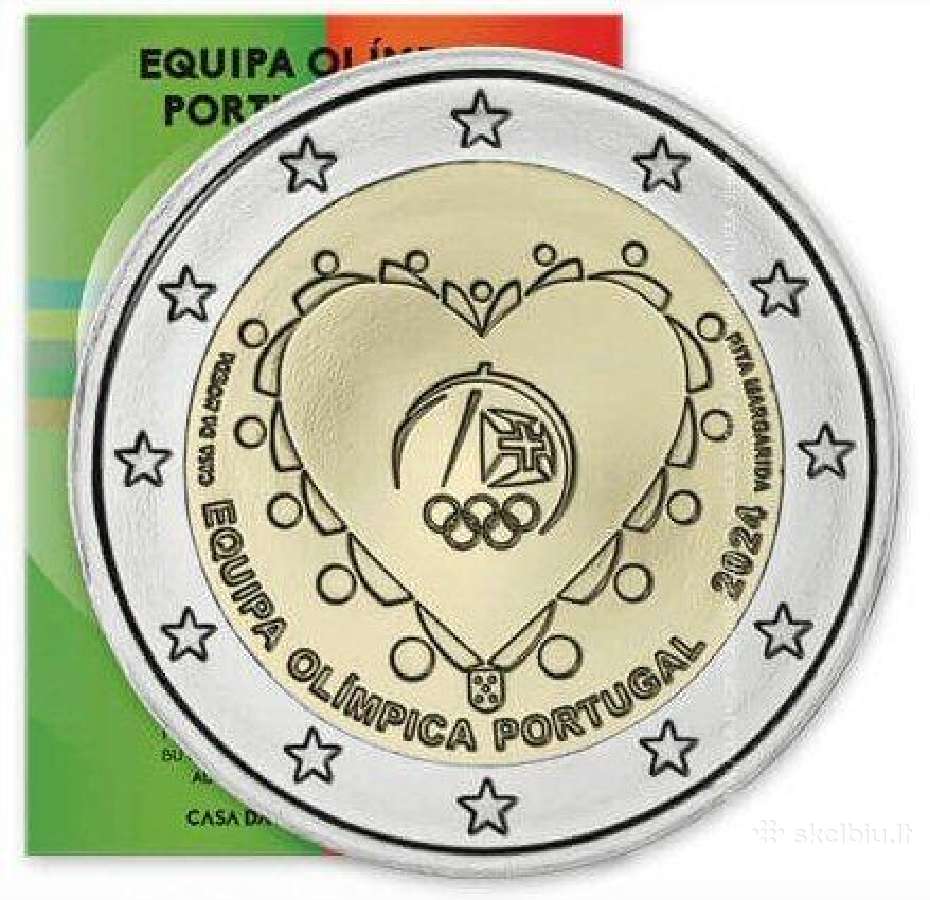 Portugalijos proginės 2 euro moneta Bu