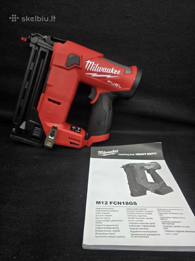 Akumuliatorinė smeigiakalė Milwaukee M12 Fcn18gs-0