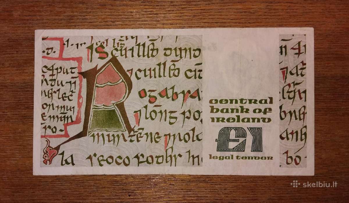 Airijos 1 £ banknotas - nuotraukos Nr. 2