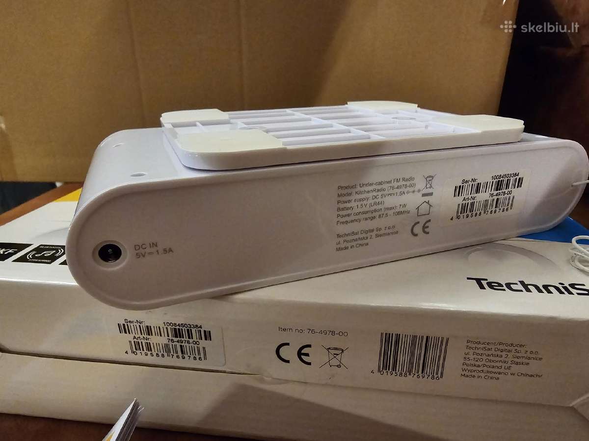 Technisat Kitchenradio Fm/bluetooth grotuvas Nauja - nuotraukos Nr. 7