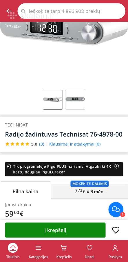 Technisat Kitchenradio Fm/bluetooth grotuvas Nauja - nuotraukos Nr. 12