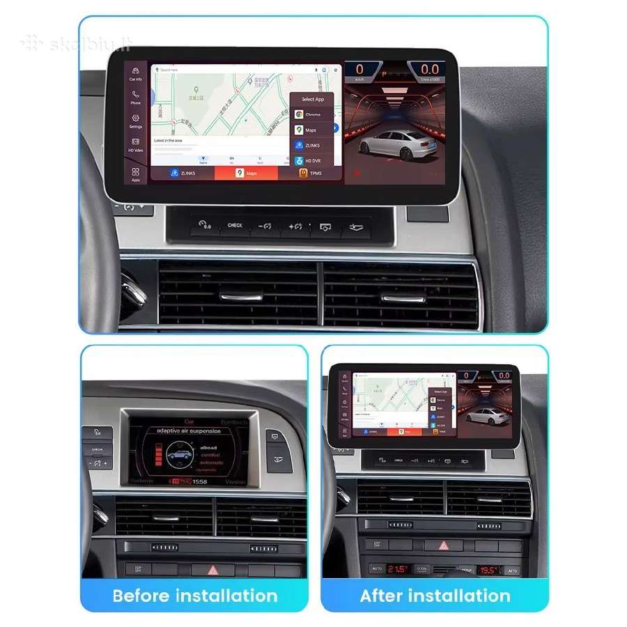 Audi Q7 ir Audi A6 2006-2015 android multimedija - nuotraukos Nr. 3