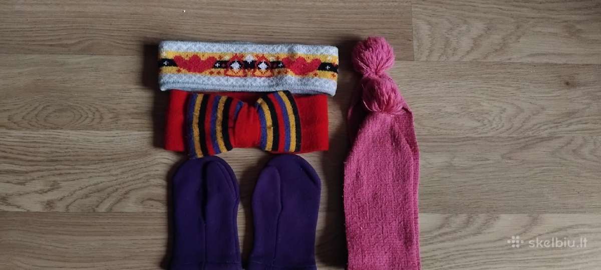 2 galvajuostės, pirštinės ir šalikas - nuotraukos Nr. 2
