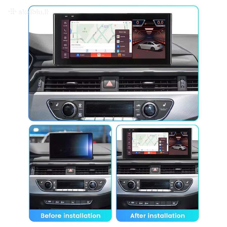 Audi A4 B9 ir A5 2017-2019 android multimedija - nuotraukos Nr. 4
