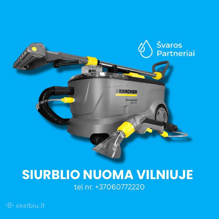Pigiausia rinkoje siurblio nuoma nuo 10€/d