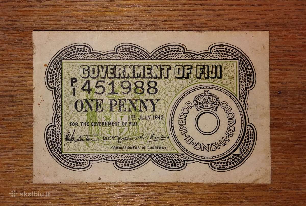 Fiji 1 penco banknotas