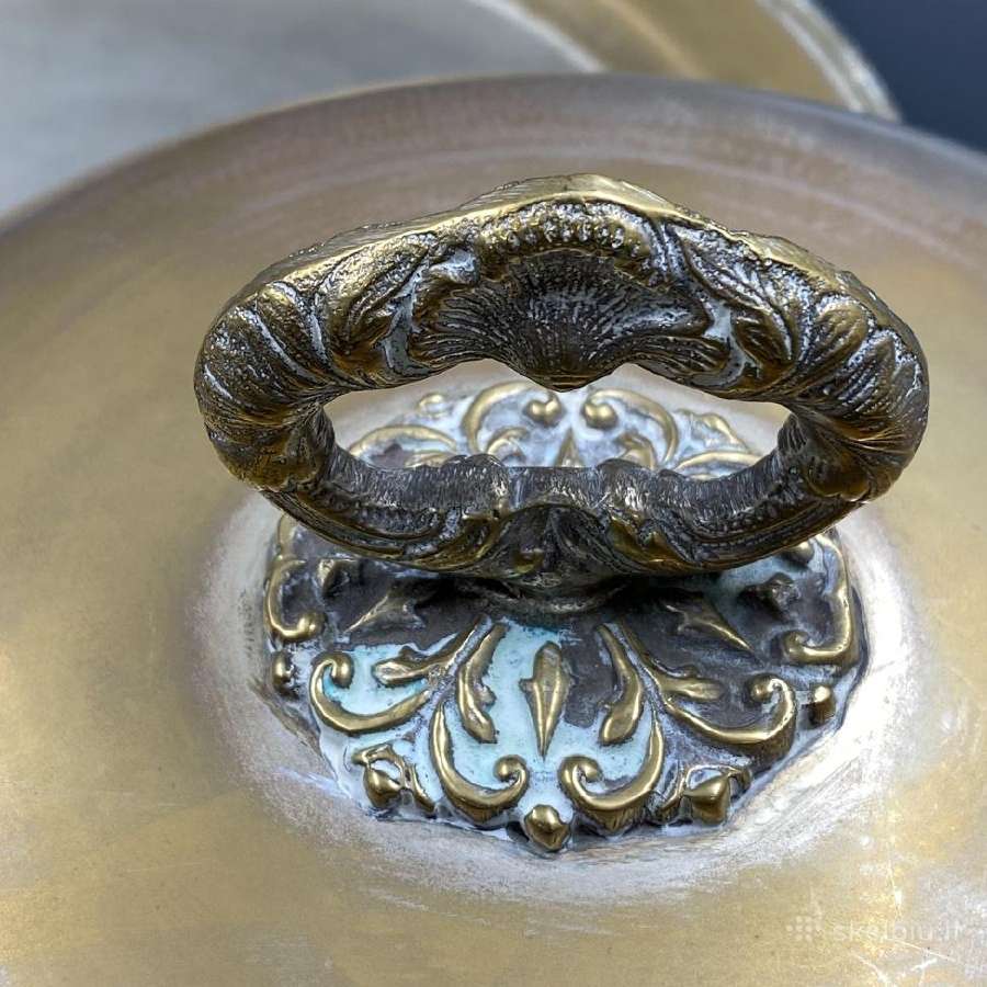 Sidabruotas maisto dangtis su padėklu - nuotraukos Nr. 6
