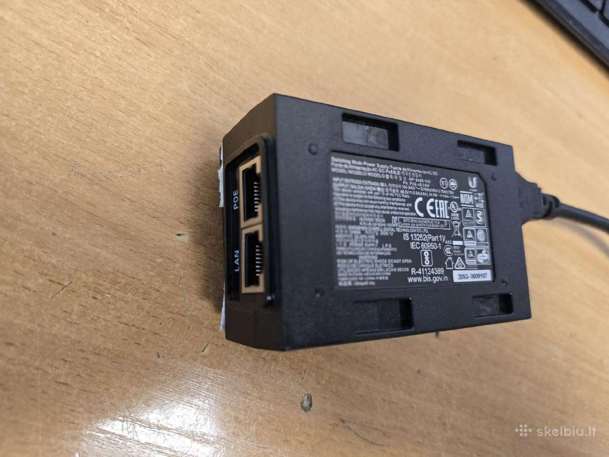 Ubiquiti Poe-48 Passive Poe Adapter Eu, 48v 0.5a - nuotraukos Nr. 2