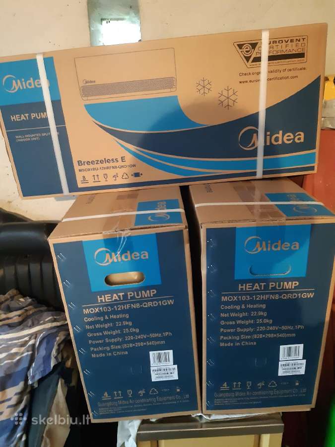 Šilumos siurblys Midea Breezeless E 3.6/3.8kw Msc - nuotraukos Nr. 4